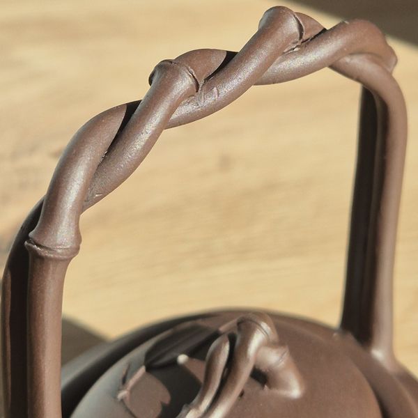 Bamboo teapot made by Shi Aiming 90s