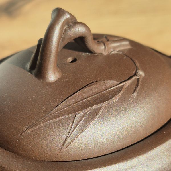 Bamboo teapot made by Shi Aiming 90s